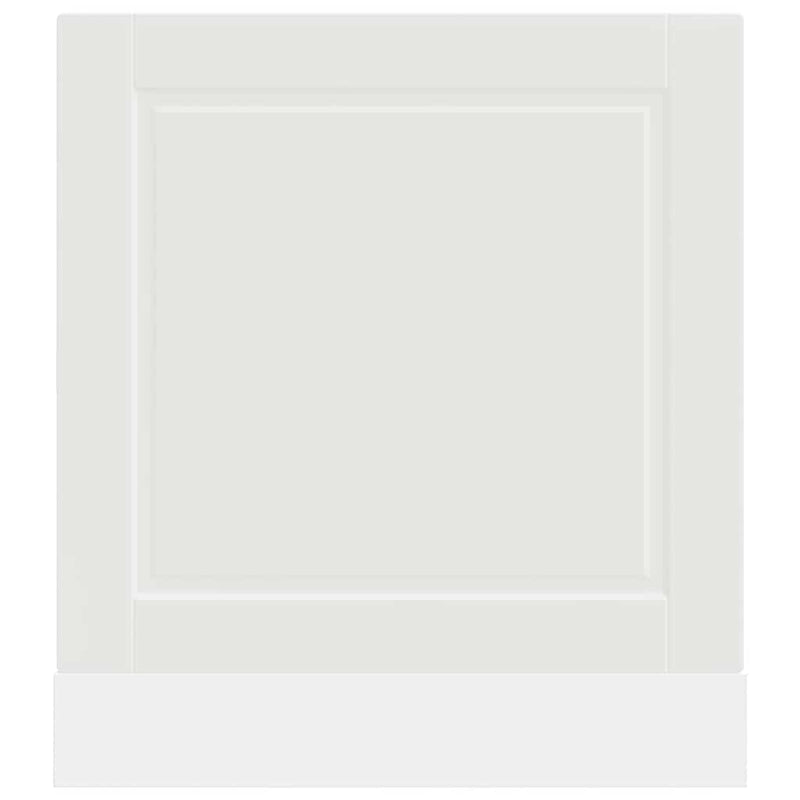 vidaXL Dishwasher Panel Porto White 60x1.5x67 cm Engineered Wood