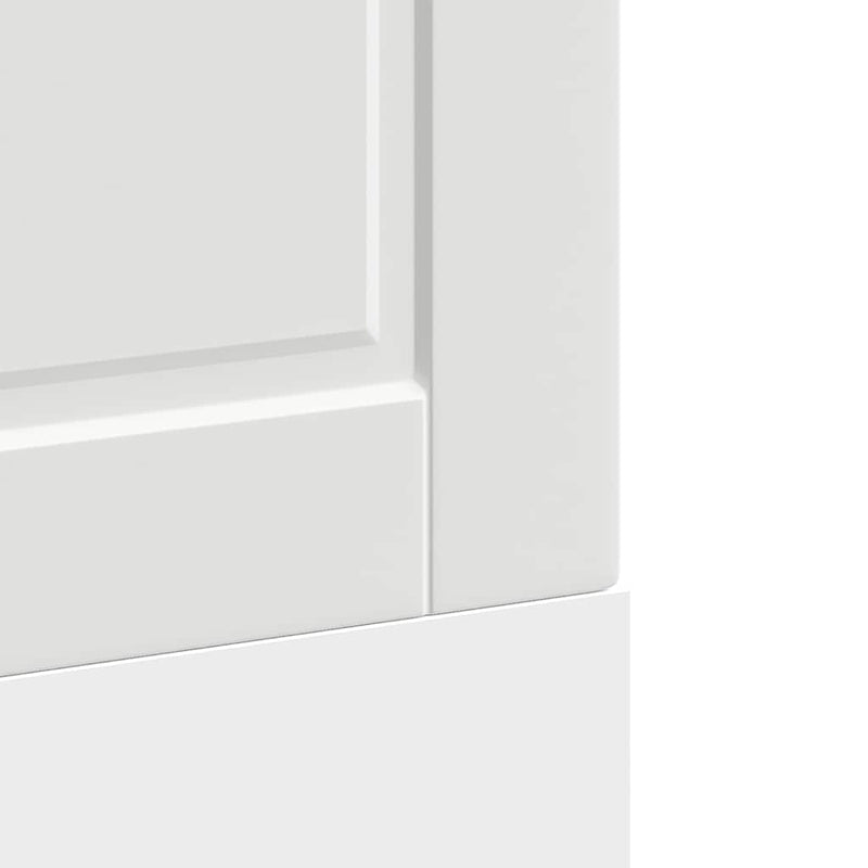 vidaXL Dishwasher Panel Porto White 60x1.5x67 cm Engineered Wood