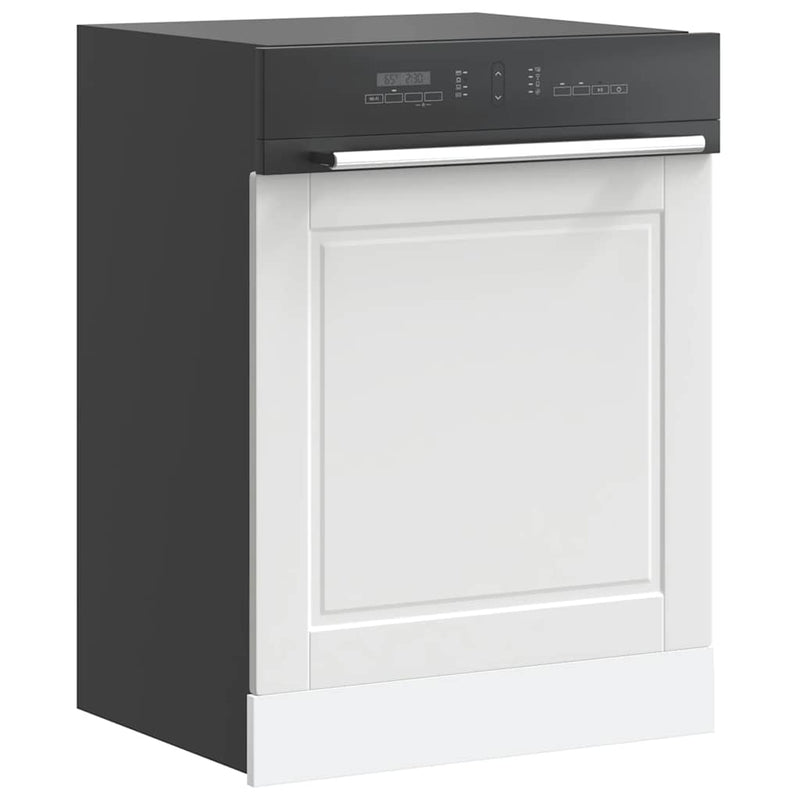 vidaXL Dishwasher Panel Porto White 60x1.5x67 cm Engineered Wood