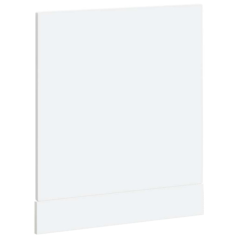 vidaXL Dishwasher Panel "Porto" High Gloss White 60x1,5x67 cm Engineered Wood