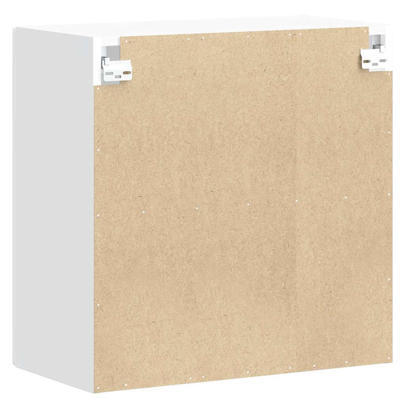 vidaXL Kitchen Wall Cabinet with Glass Door "Porto" White