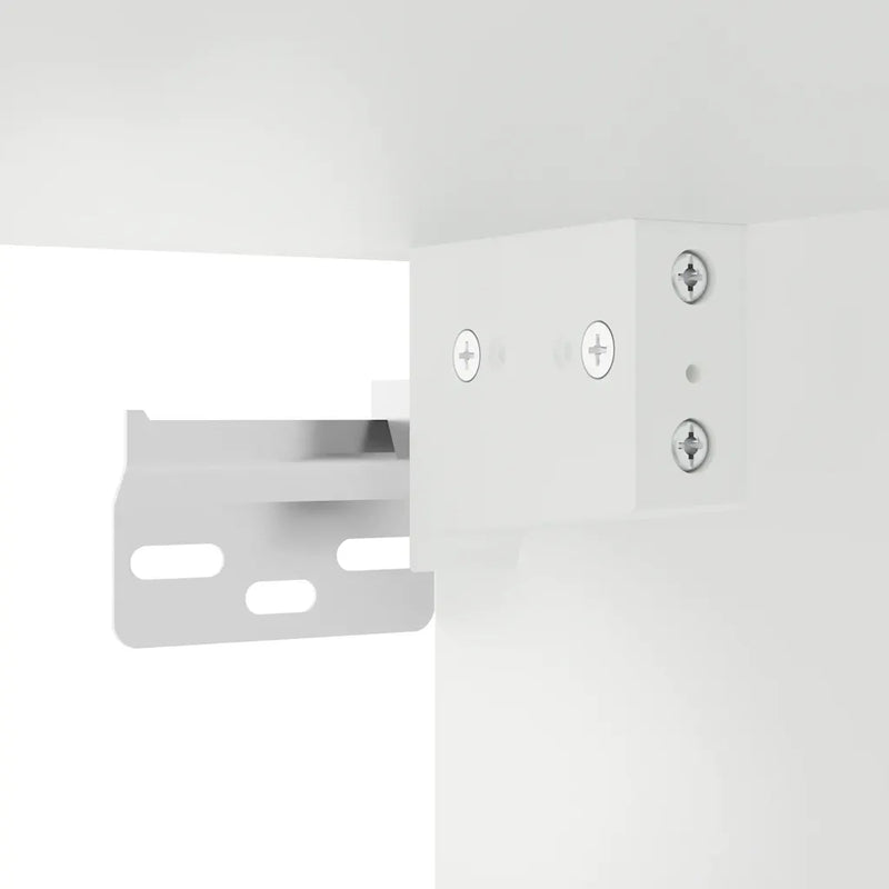 Kitchen Wall Cabinet with Glass Door "Porto" High Gloss White