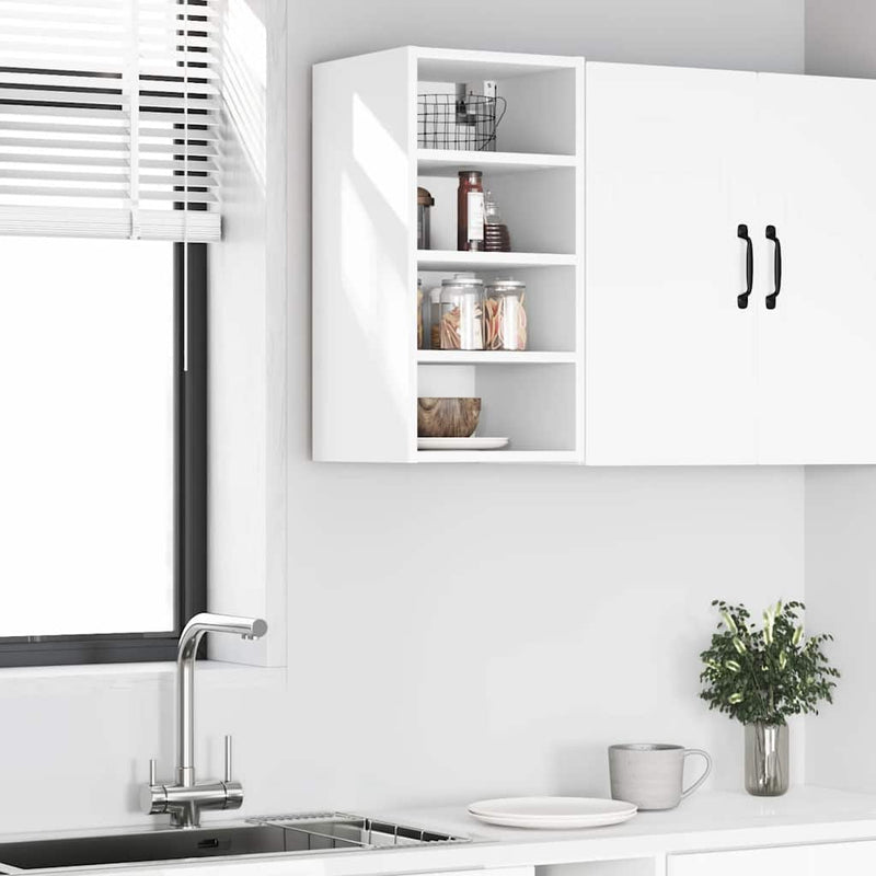 vidaXL Hanging Cabinet "Riga" White 30x29,5x60 cm Engineered Wood