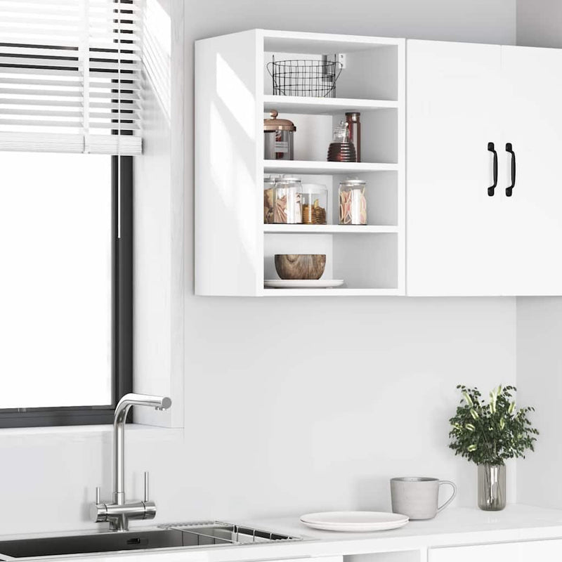 vidaXL Hanging Cabinet "Riga" White 40x29,5x60 cm Engineered Wood