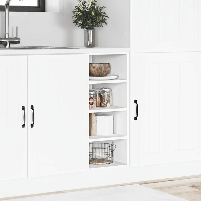vidaXL Bottom Cabinet "Riga" White 30x44,5x81,5 cm Engineered Wood