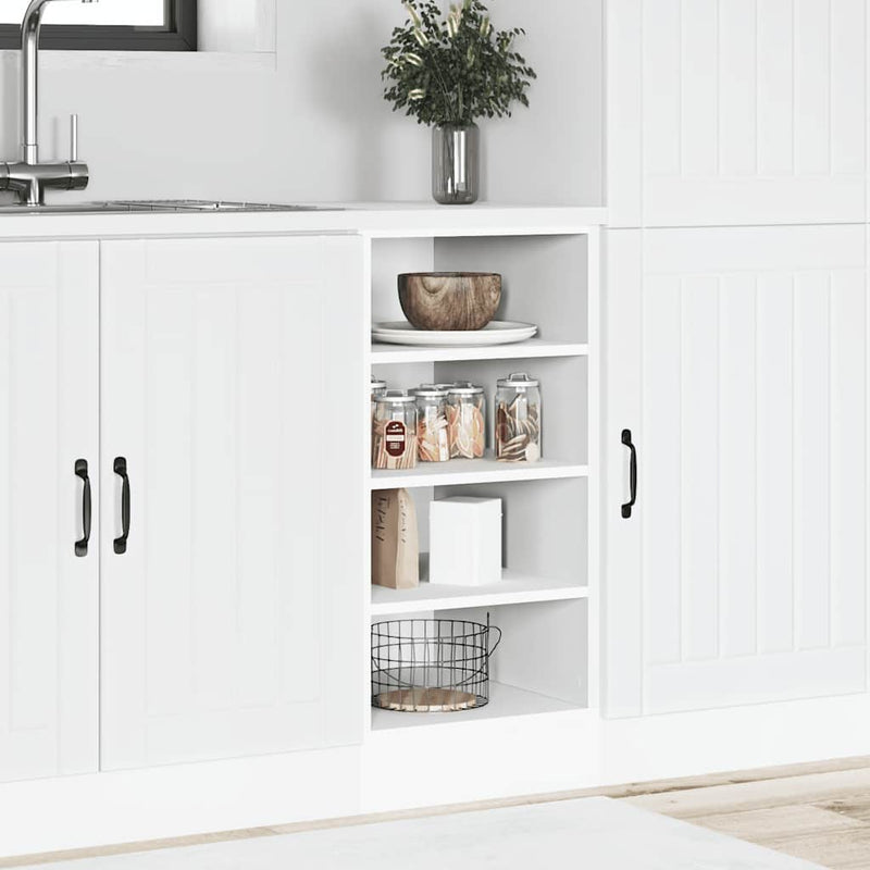 vidaXL Bottom Cabinet "Riga" White 40x44,5x81,5 cm Engineered Wood