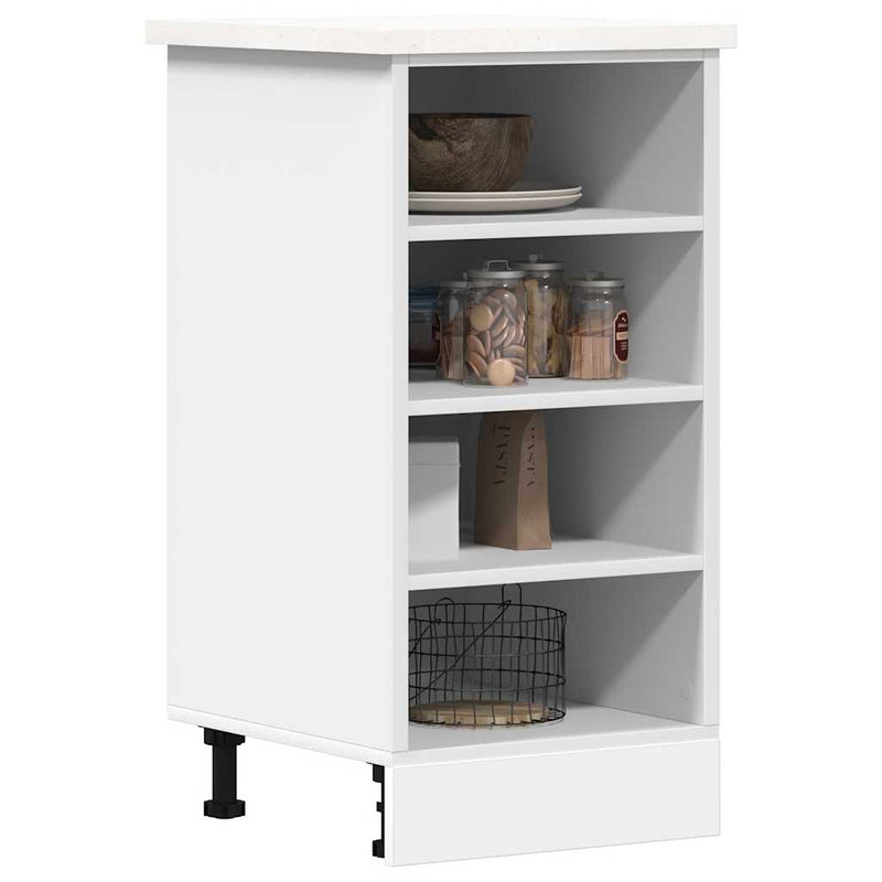 vidaXL Bottom Cabinet "Riga" White 40x44,5x81,5 cm Engineered Wood