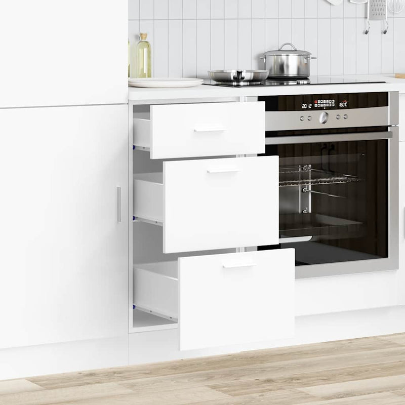 vidaXL Bottom Cabinet "Lyon" White 40x46x81,5 cm Engineered Wood