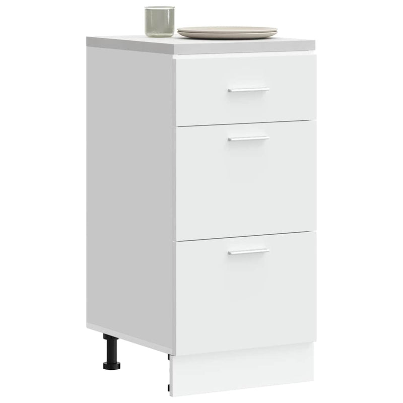 vidaXL Bottom Cabinet "Lyon" White 40x46x81,5 cm Engineered Wood
