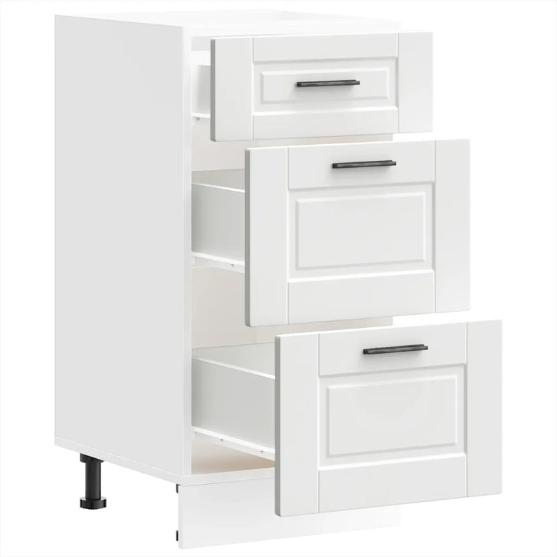 Kitchen Base Cabinet Porto White Engineered Wood