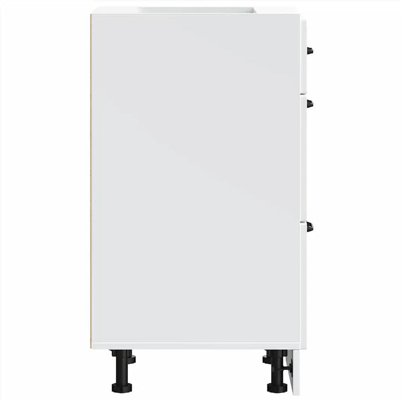 Kitchen Base Cabinet Lucca White Engineered Wood