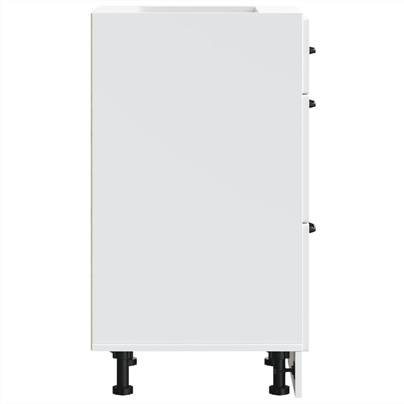 vidaXL Kitchen Base Cabinet Kalmar White Engineered Wood