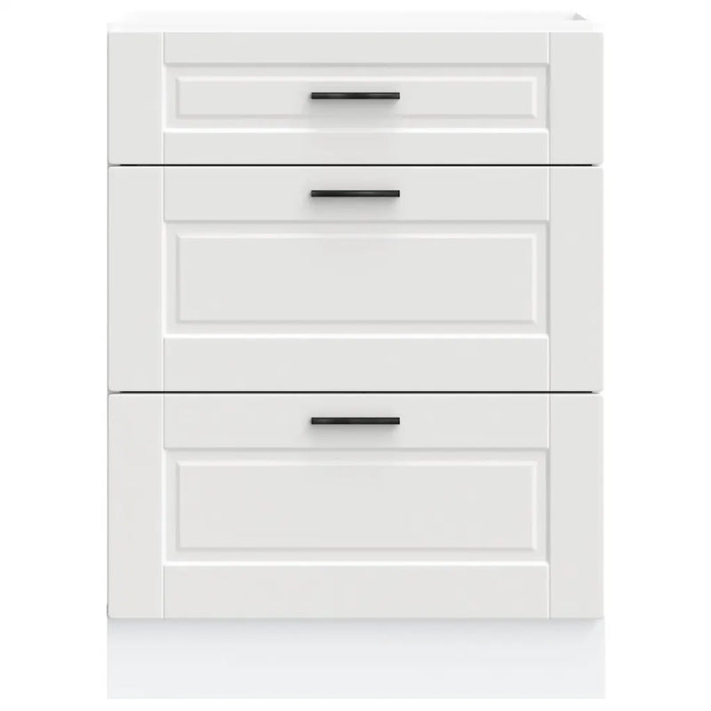 Kitchen Base Cabinet Porto White Engineered Wood