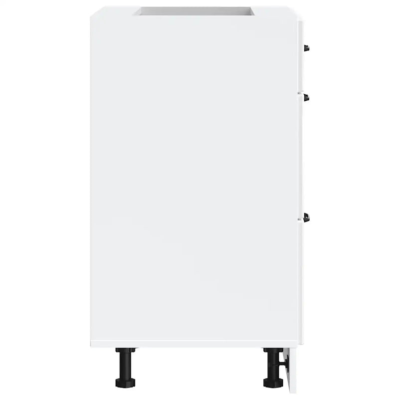 Kitchen Base Cabinet "Lucca" High Gloss White Engineered Wood