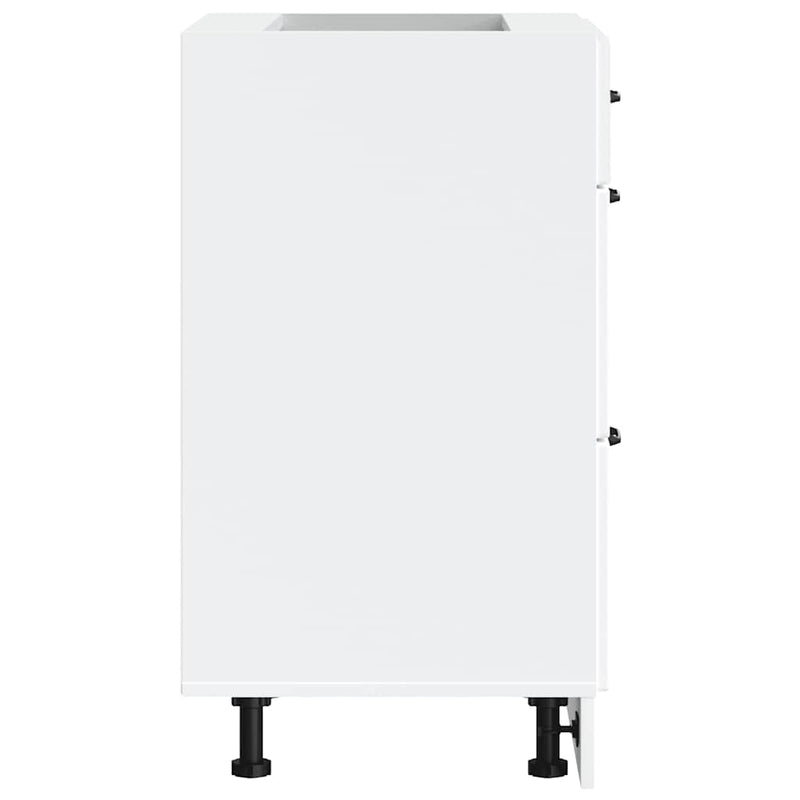 vidaXL Kitchen Base Cabinet Kalmar White Engineered Wood