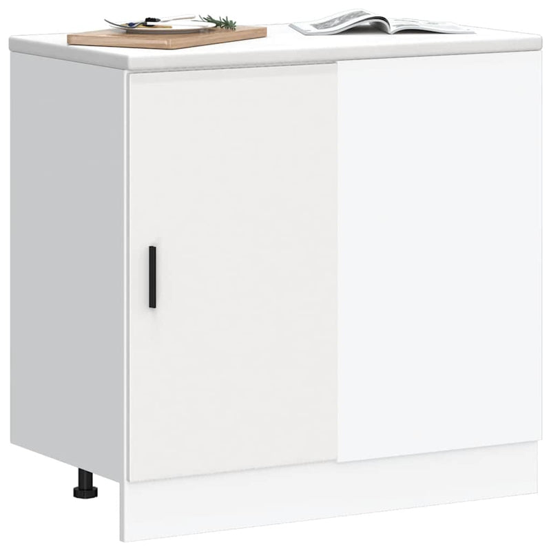 vidaXL Kitchen Base Cabinet "Lyon" White Engineered Wood