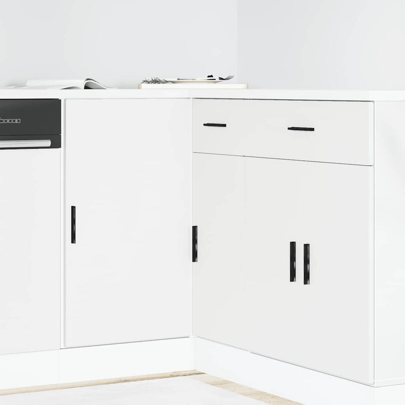 vidaXL Kitchen Base Cabinet "Lyon" White Engineered Wood