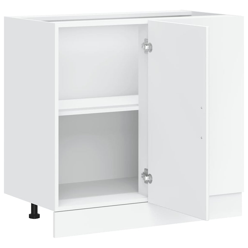 vidaXL Kitchen Base Cabinet "Porto" White Engineered Wood