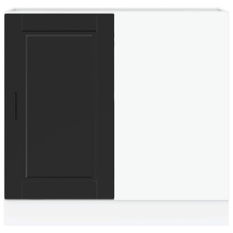 vidaXL Kitchen Base Cabinet "Porto" Black Engineered Wood