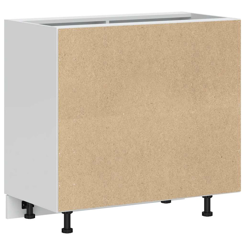 vidaXL Kitchen Base Cabinet "Porto" Black Engineered Wood