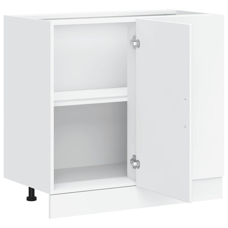 vidaXL Kitchen Base Cabinet Lucca White Engineered Wood