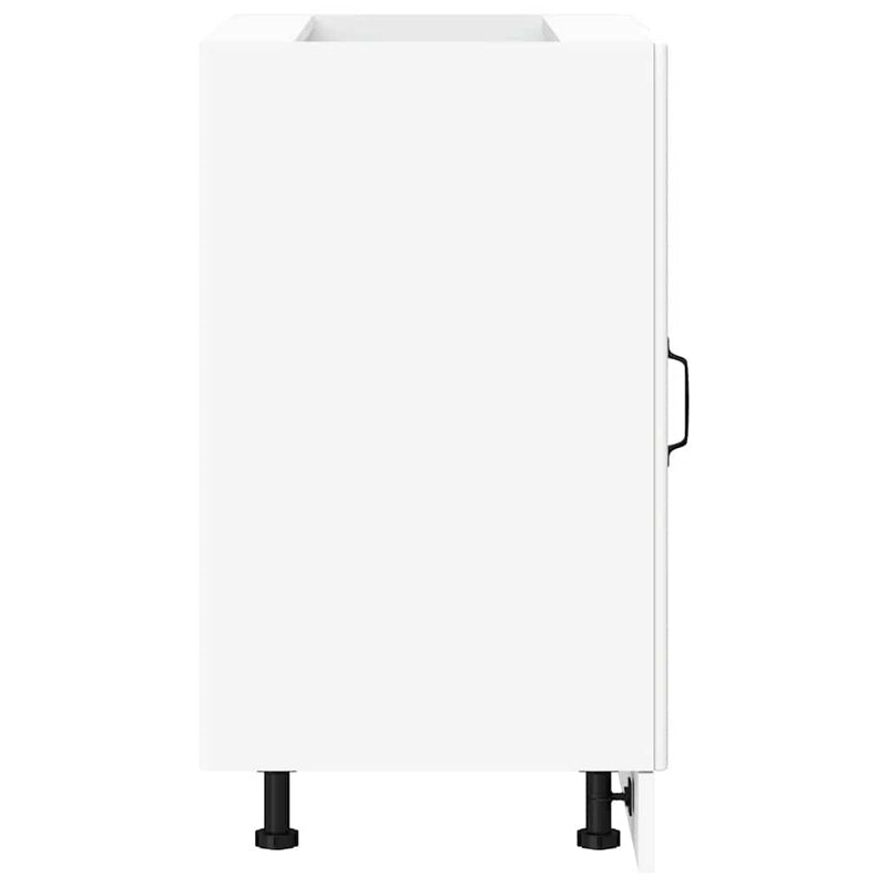 vidaXL Kitchen Base Cabinet Lucca White Engineered Wood