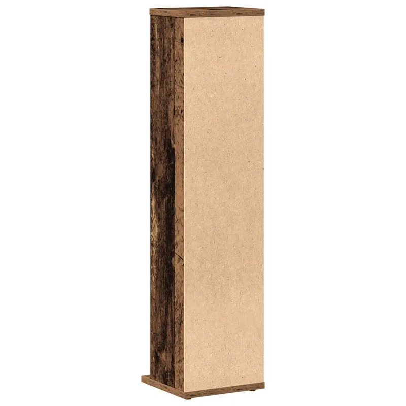 CD Cabinet Old Wood 21x20x88 cm Engineered Wood