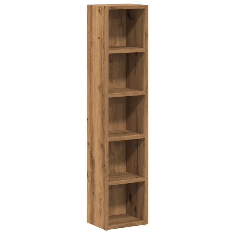 vidaXL CD Cabinets 2 pcs Artisan Oak 21x16x93,5 cm Engineered Wood
