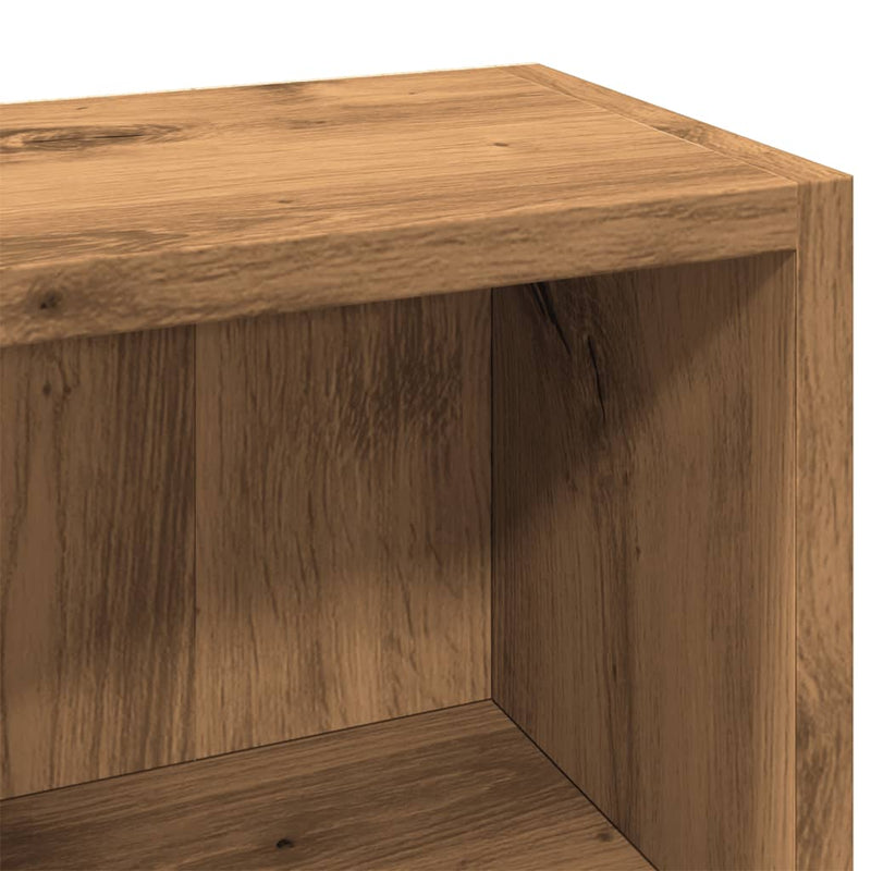 vidaXL CD Cabinets 2 pcs Artisan Oak 21x16x93,5 cm Engineered Wood