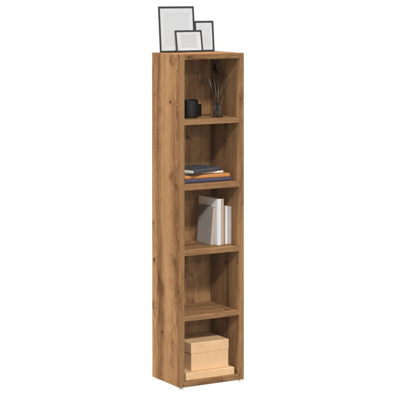 vidaXL CD Cabinets 2 pcs Artisan Oak 21x16x93,5 cm Engineered Wood