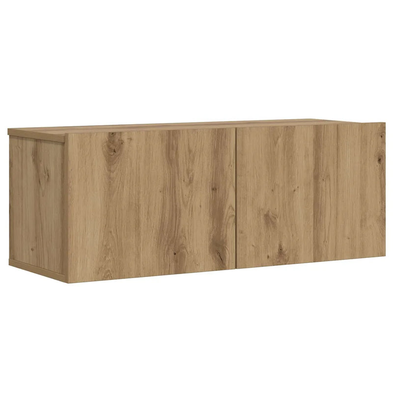 Wall Mounted TV Cabinet Artisan Oak 80x30x30 cm Engineered Wood