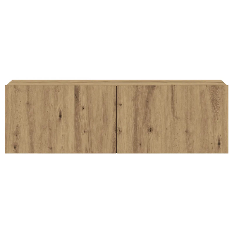Wall Mounted TV Cabinet Artisan Oak 80x30x30 cm Engineered Wood