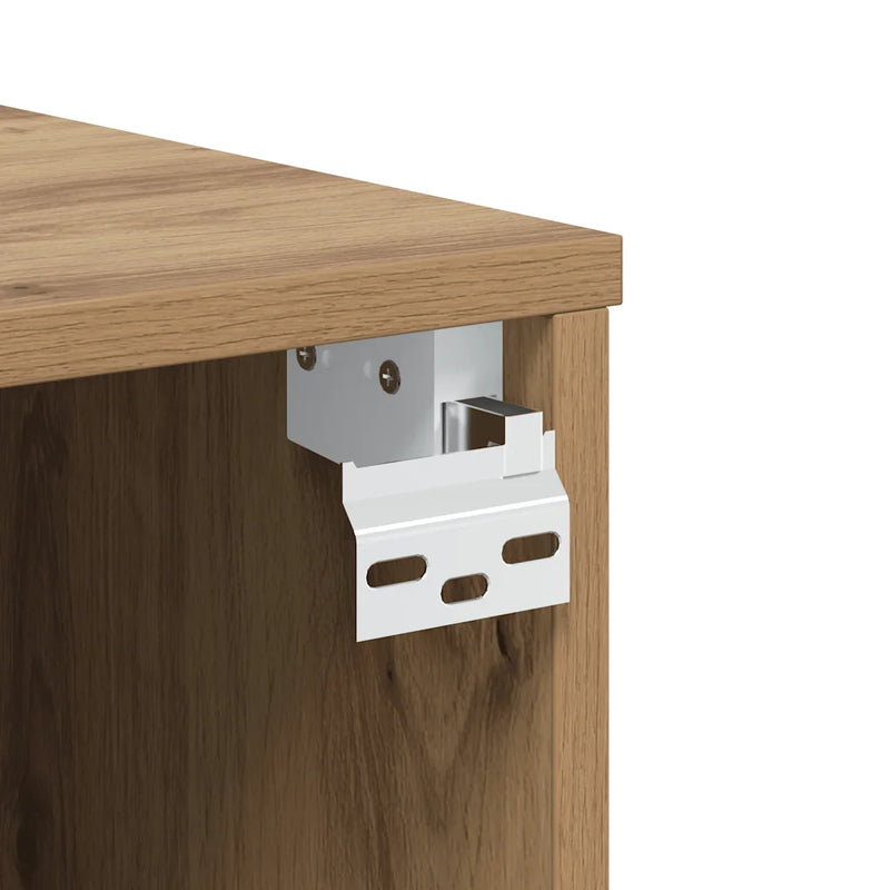 Wall Mounted TV Cabinet Artisan Oak 80x30x30 cm Engineered Wood