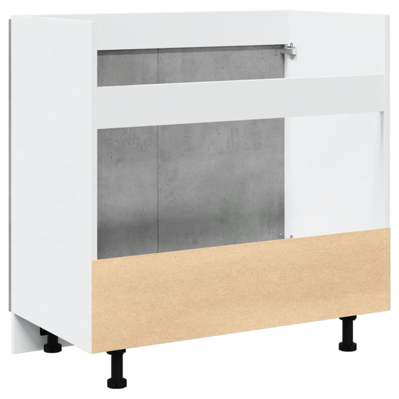 vidaXL Sink Bottom Cabinet Lyon Concrete Grey 80x46x81.5 cm Engineered Wood