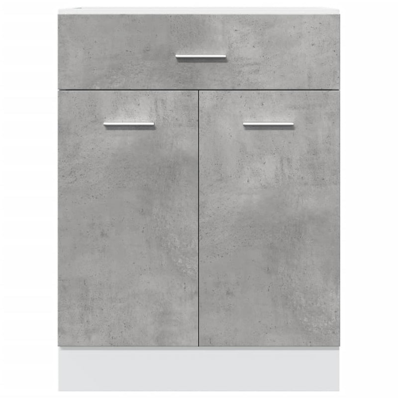 vidaXL Drawer Bottom Cabinet Lyon Concrete Grey 60x46x81.5 cm Engineered Wood
