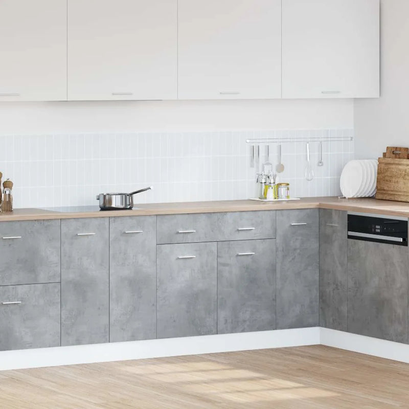 Drawer Bottom Cabinet Lyon Concrete Grey 80x46x81.5 cm Engineered Wood
