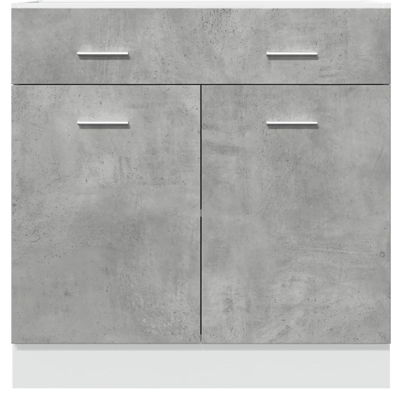 Drawer Bottom Cabinet Lyon Concrete Grey 80x46x81.5 cm Engineered Wood