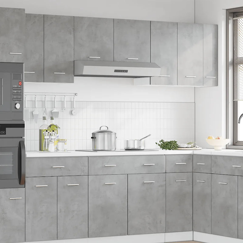 Hanging Cabinet "Lyon" Concrete Grey 30x31x60 cm Engineered Wood