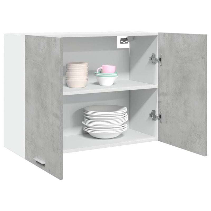 vidaXL Hanging Cabinet Lyon Concrete Grey 80x31x60 cm Engineered Wood
