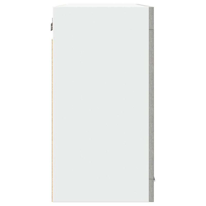 vidaXL Hanging Glass Cabinet Lyon Concrete Grey 80x31x60 cm