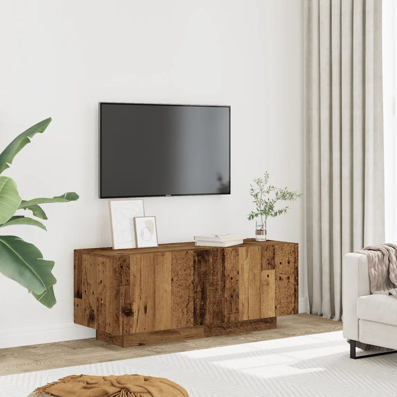 TV Cabinet Old Wood 100x35x40 cm Engineered Wood