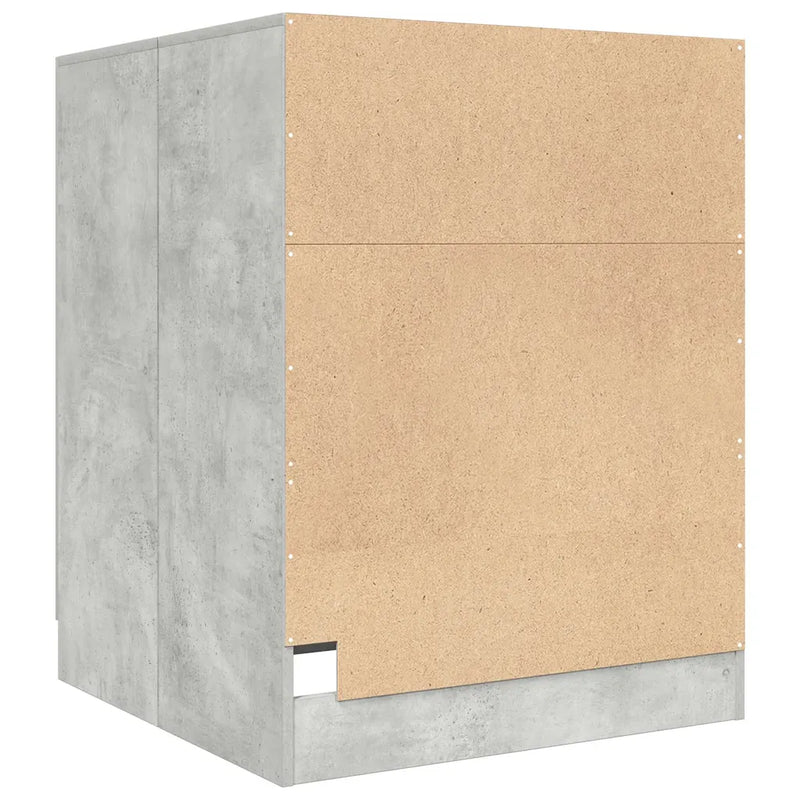 Washing Machine Cabinet Concrete Grey 70.5x71.5x91.5 cm