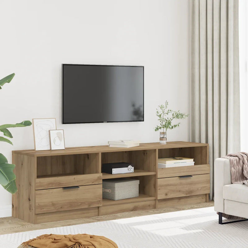 TV Cabinet Artisan Oak 150x33.5x45 cm Engineered Wood