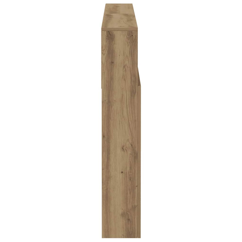 vidaXL Headboard Cabinet Artisan Oak 140x19x103.5 cm