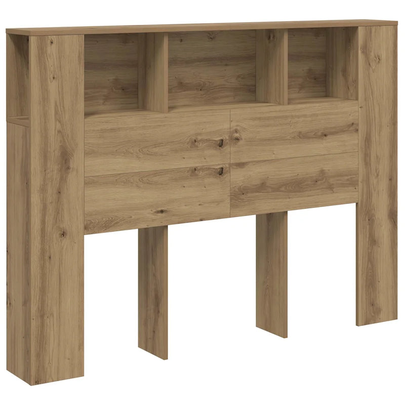 Headboard Cabinet Artisan Oak 140x18.5x102.5 cm Engineered Wood