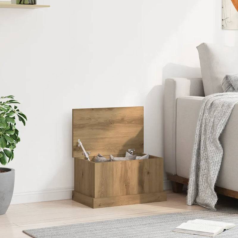 Storage Box Artisan Oak 30x50x28 cm Engineered Wood