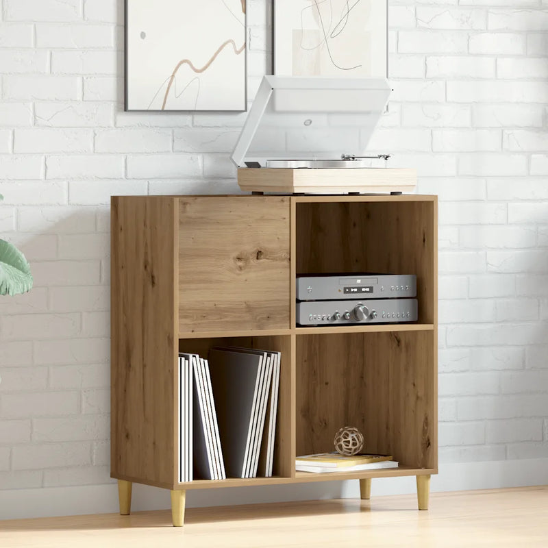 Record Cabinet Artisan Oak 84.5x38x89 cm Engineered Wood
