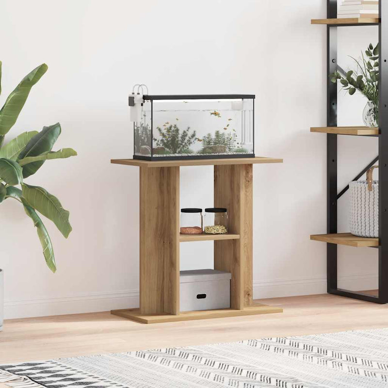 vidaXL Aquarium Stand Artisan Oak 60x30x60 cm Engineered Wood