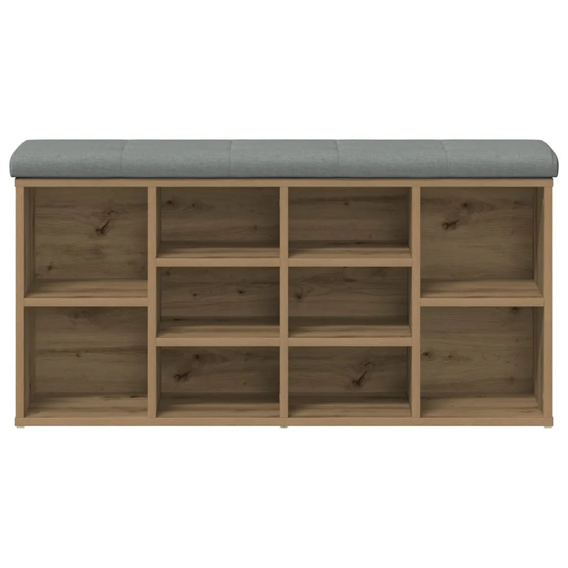 Shoe Bench Artisan Oak 102x32x50 cm Engineered Wood
