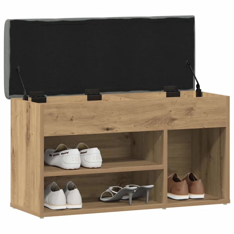 Shoe Bench Artisan Oak 82x32x45.5 cm Engineered Wood